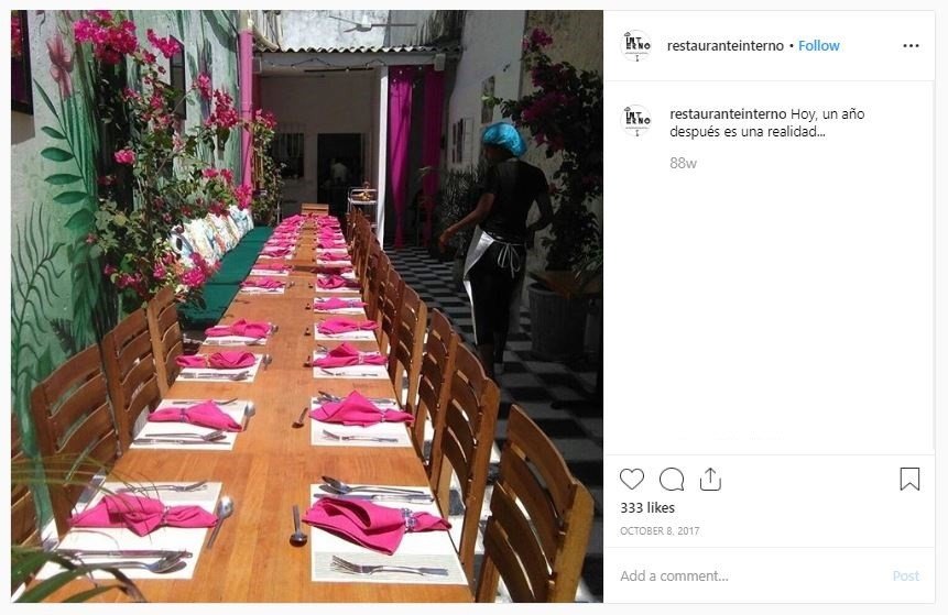 Restoran pertama dalam penjara perempuan (instagram.com/restauranteinterno)