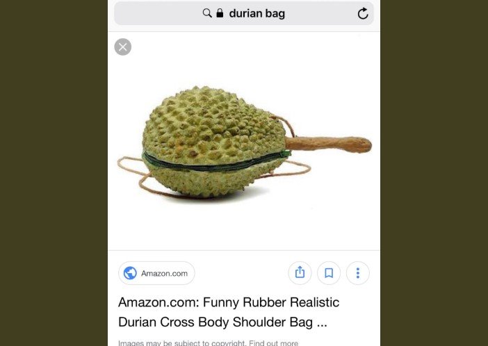 Tas durian. (Twitter/@defstiny)