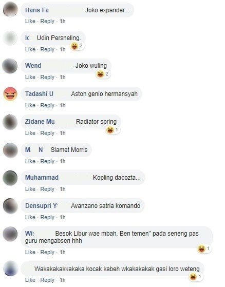 Saran Nama Anak yang Nyeleneh dari Warganet. (Facebook)