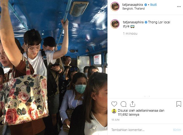 Momen liburan Tatjana Saphira di Thailand. (Instagram/@tatjanasaphira)