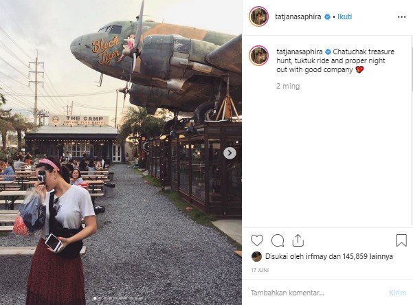 Momen liburan Tatjana Saphira di Thailand. (Instagram/@tatjanasaphira)