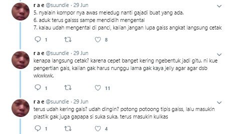 Cara membuat es gabus, kuliner jadul. (Twitter/Suundie)