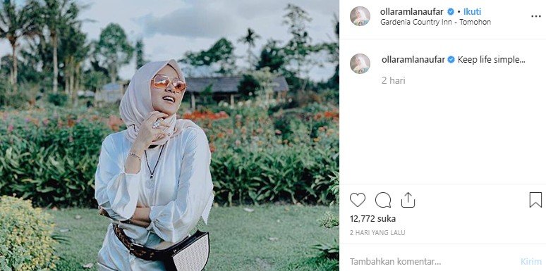 Momen liburan Olla Ramlan. (Instagram/@ollaramlanaufar)