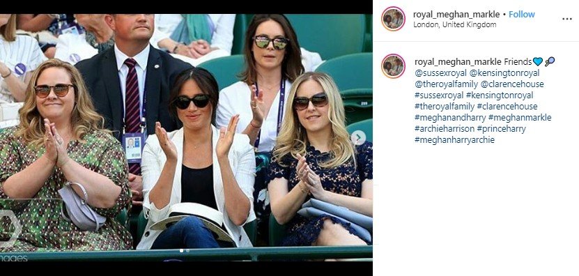 Meghan Markle di Wimbledon 2019. (Instagram/@royal_meghan_markle)
