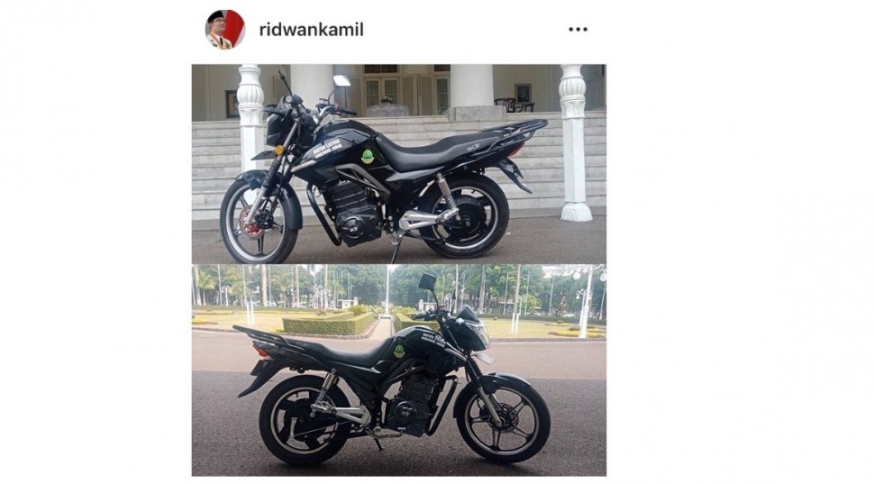 Begini penampakan motor kantor Gubernur Jabar Ridwal Kamil [Instagram: ridwankamil].