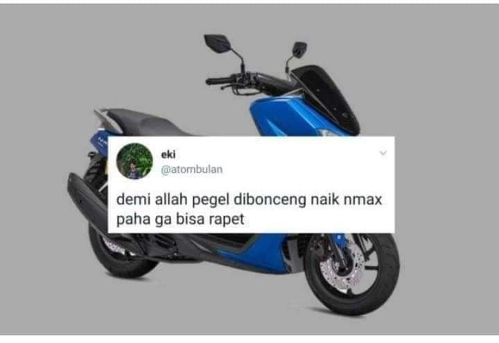 Curhatan kocak warganet tentang NMax. (Facebook/Meme Comic Indonesia)