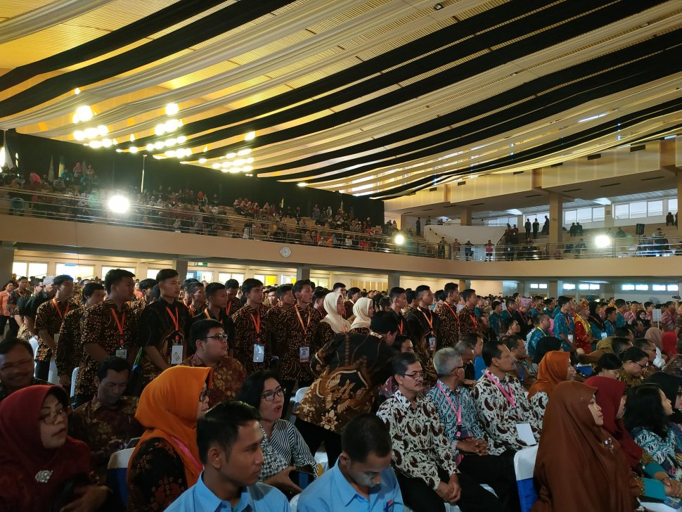 Acara pembukan LKS SMK 2019. (Suara.com/Yasinta Rahmawati)