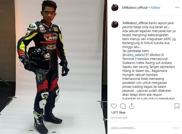 Murobbil Fathoni alias Robby Sakera. (Instagram/549kaboci_official)