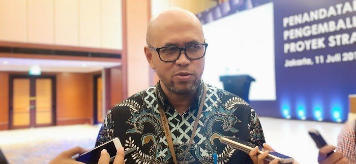 Kepala BPJT Kementerian PUPR, Danang Parikesit. (Suara.com/Achmad Fauzi).