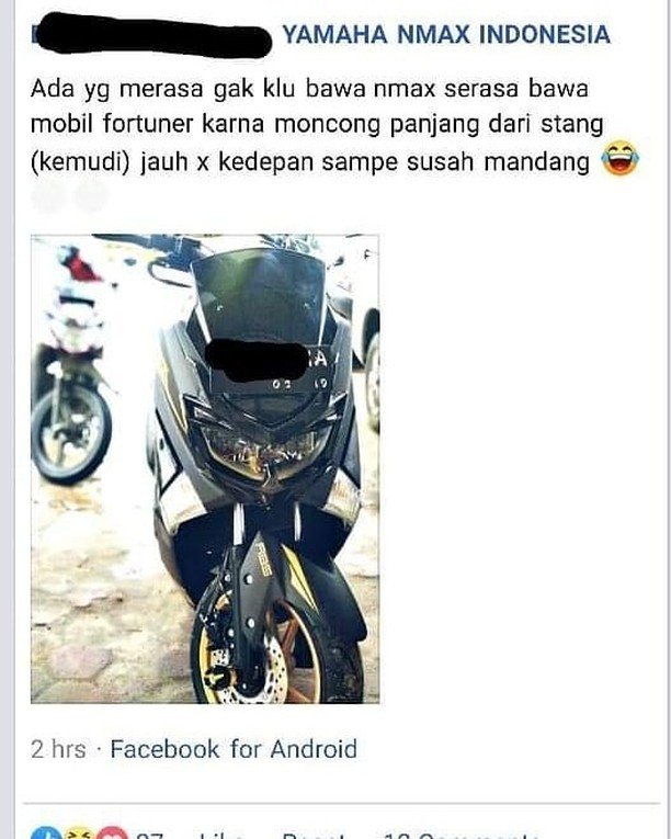 Pengguna Motor Ini Bilang, Kendarai Yamaha Nmax Rasanya Seperti Kemudikan Toyota Fortuner. (Instagram/bike.indonesia)