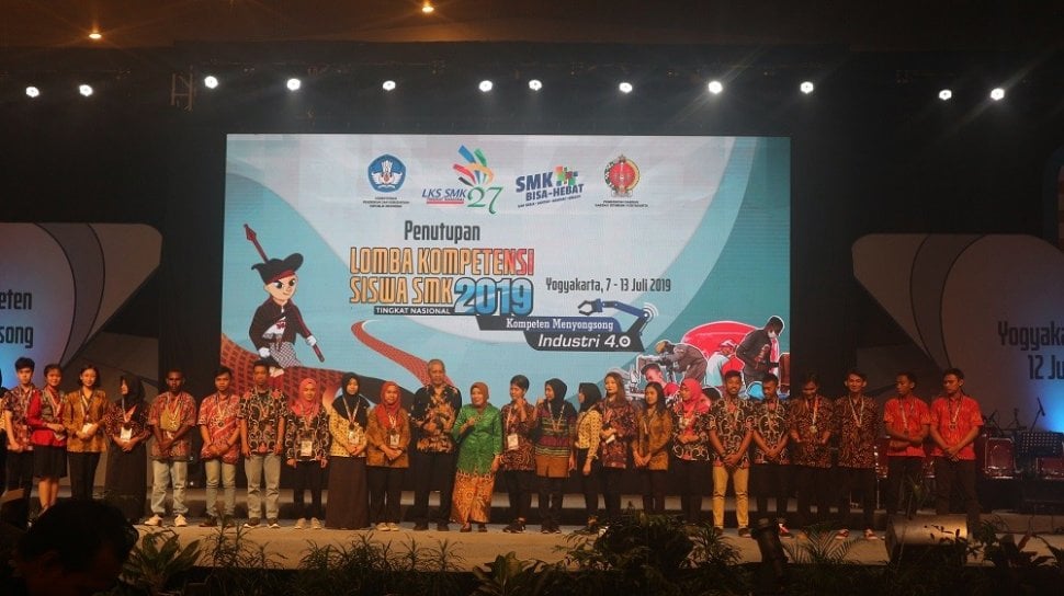 Penutupan LKS SMK Tingkat Nasional 2019. (Suara.com/Yasinta Rahmawati)