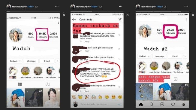 Unggahan pacar Leanna Leonardo si 'hakim' cantik - (Instagram/@leonardowigen)