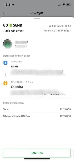 Ojol yang diduga mencuri kamera. (Twitter)