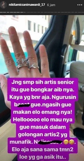 Nikita mencak-mencak sindir artis senior. [Instagram]