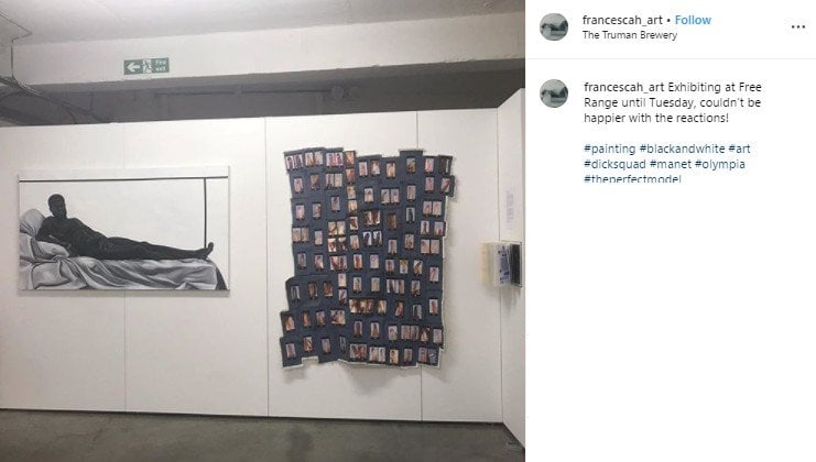 Pameran lukisan karya, Francesca Harris. (Instagran/@francescah_art)