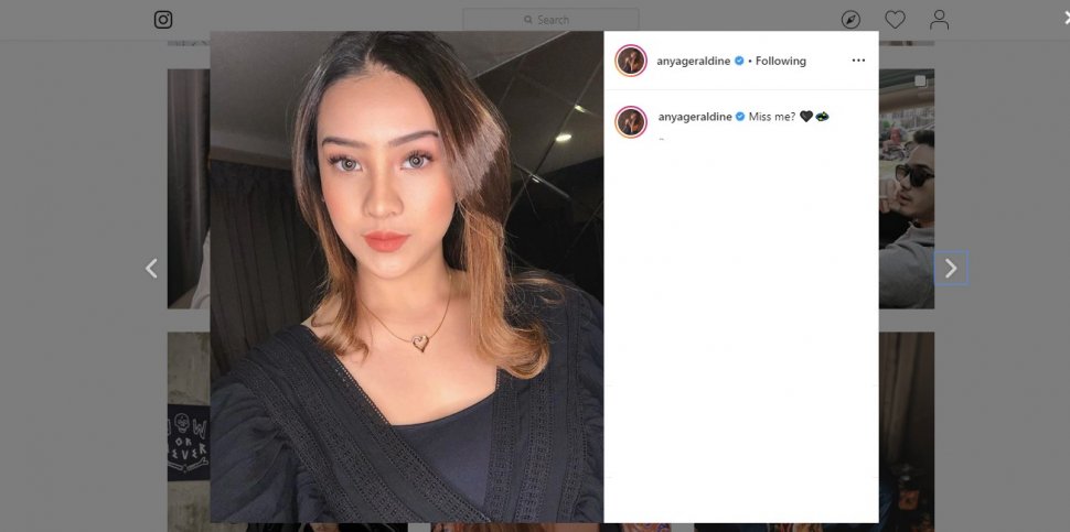 Makan di Warteg, Anya Geraldine: Bahagia Itu Sederhana. (instagram.com/anyageraldine)