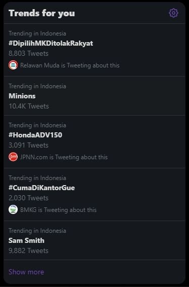 Duet Minions menjadi trending topic di Twitter. [Twitter]