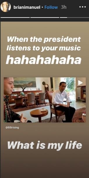 Rich Brian dan Jokowi di Istana Kepresidenan Bogor, Jawa Barat. [instagram/88rising]