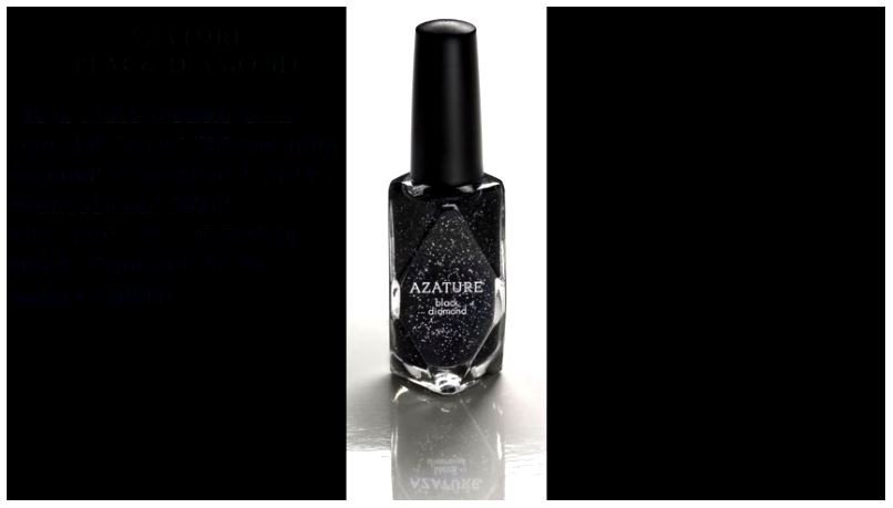 Azature's Black Diamond Nail Polish. (Youtube/Ten Most)