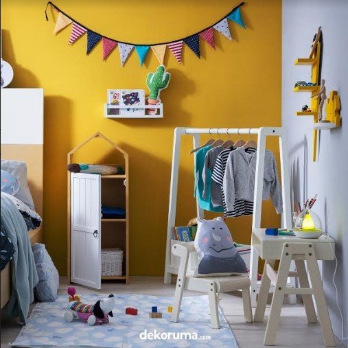 Dekorasi mudah diganti, trik menciptakan kamar tidur anak ideal. (Dekoruma) 
