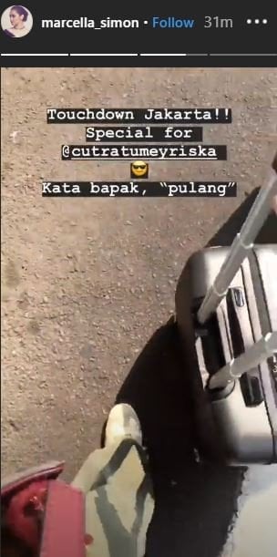 Unggahan penuh makna dari sahabat Cut Meyriska, Marcella Simon. [instagram/marcella_simon]