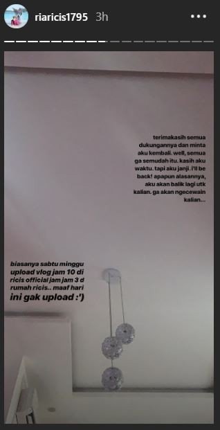 Ria Ricis mengklarifikasi isu soal dirinya hengkang dari YouTube. [instagram/riaricis1795]