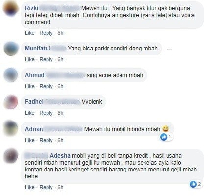 Defnisi Mobil Mewah versi Warganet. (Facebook)