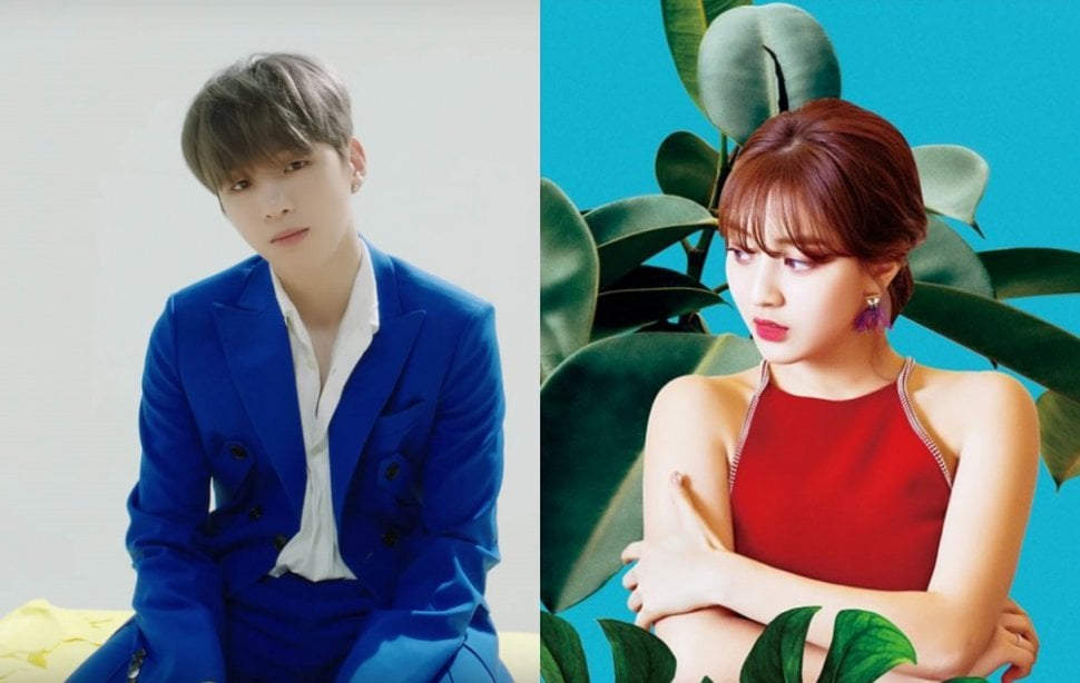 Kang Daniel dan Jihyo TWICE. (Allkpop)