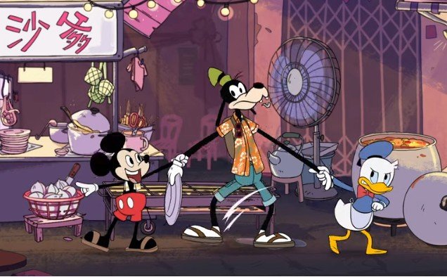Tampilkan Adegan Mickey Mouse Jualan Sate, Film Pendek Disney Ini Viral. (YouTube)