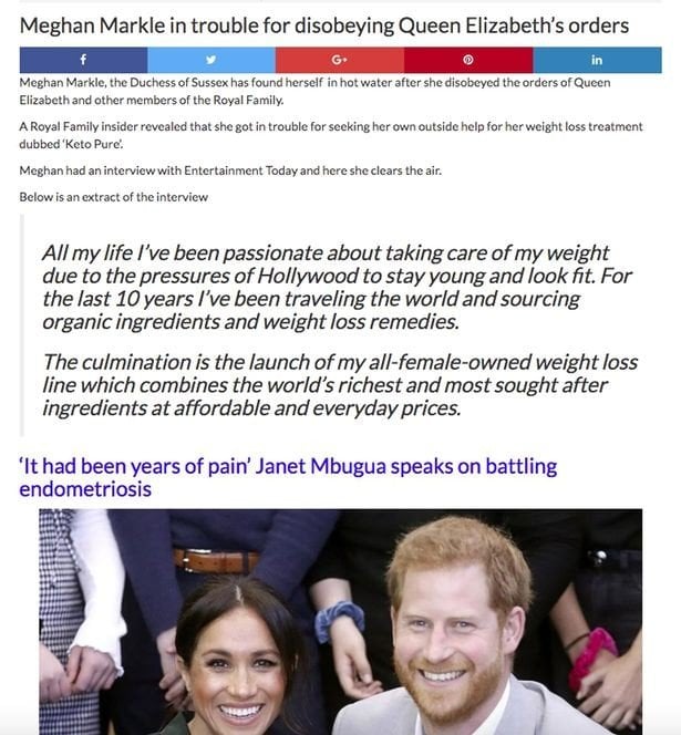 iklan palsu meghan markle [mirror]