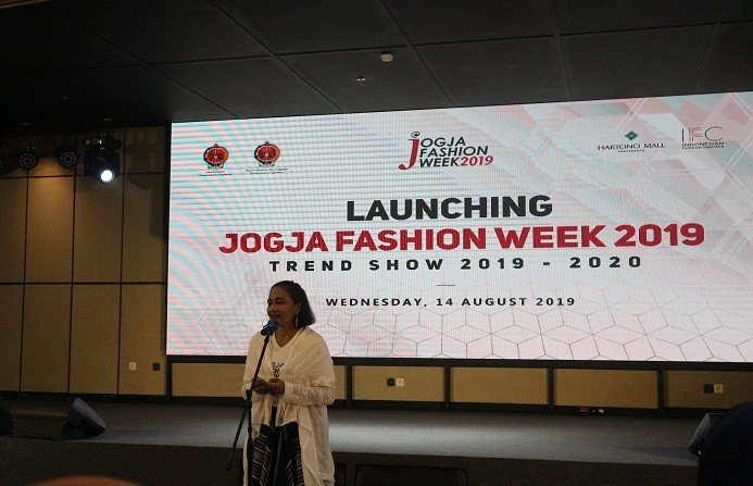 Launching Jogja Fashion Week (JFW) 2019. (Suara.com/Yasinta Rahmawati)