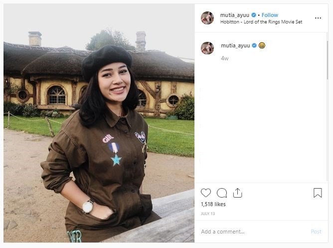 Gaya Liburan Mutia Ayu, Perempuan yang Dikabarkan Dekat dengan Glenn Fredly (instagram.com/mutia_ayuu)