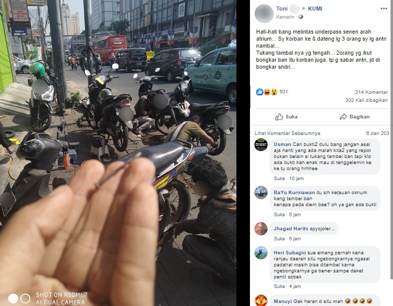 Bocor ban berjamaah. (Facebook/Toni)