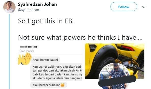 Ancaman pembunuhan untuk pengacara yang kritik Zakir Naik. (Twitter)