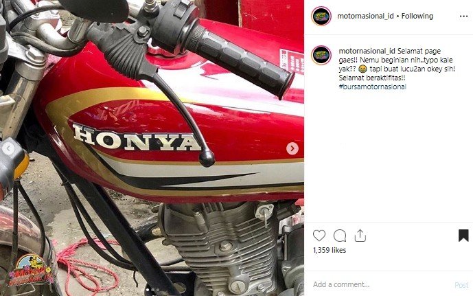 Asli Tapi Palsu Deretan Plesetan  Merek  Motor Honda Ini 