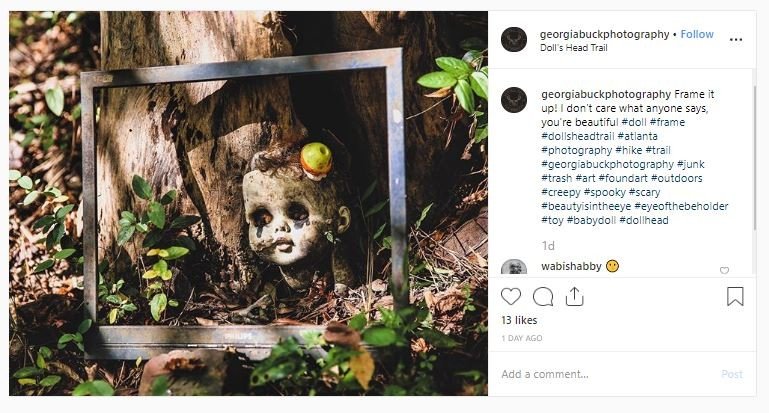 Jalur Pendakian Doll's Head Trail (instagram.com/georgiabuckphotography)