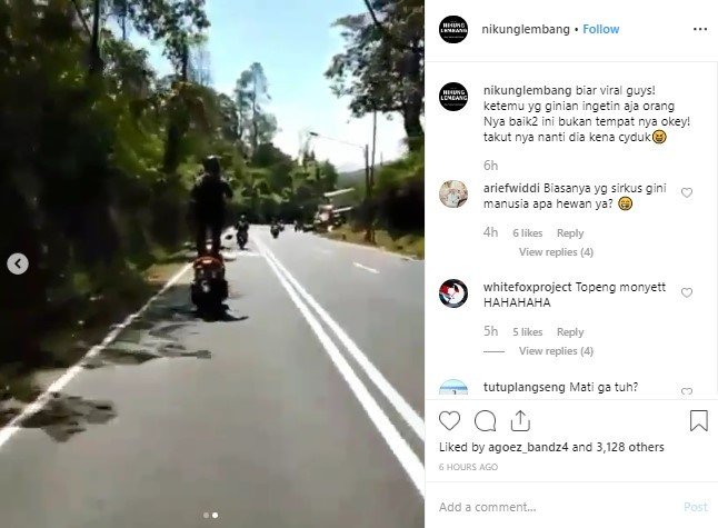 Atraksi Pemotor di Lembang. (Instagram/nikunglembang)