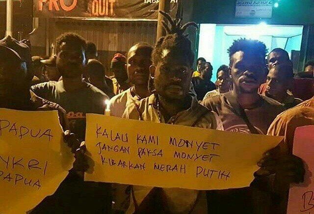 Poster anti rasisme warga Papua. [dok]