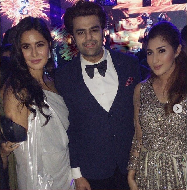 Tania Nadira bersama bintang Bollywood Katrina Kaif dan Maniesh Paul. [Instagram]