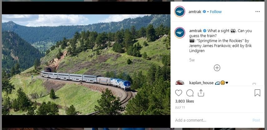 Jalur Kereta Paling Menakjubkan di Dunia (instagram.com/amtrak)