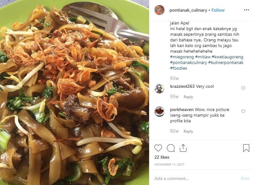 (Instagram Pontianak Culinary)