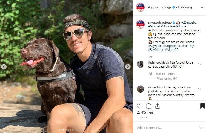 Deretan anjing peliharaan pembalap MotoGP. (Instagram/@skysportmotogp)