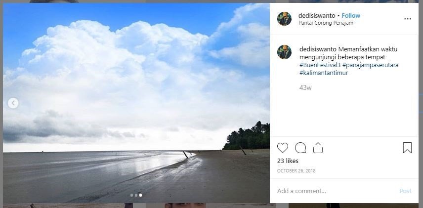 Pantai Corong (instagram.com/dedisiswanto)