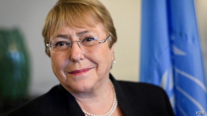 Kepala OHCHR Michelle Bachelet.  [VOA]