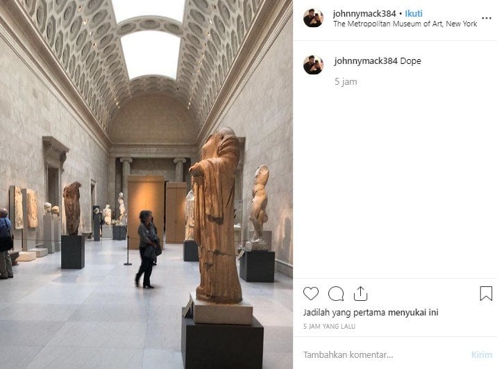 Metropolitan Museum of Art di New York. (Instagram/johnnymack384)