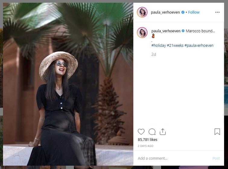 Momen Babymoon Paula Verhoeven dan Baim Wong di Marrakesh (instagram.com/paula_verhoeven)