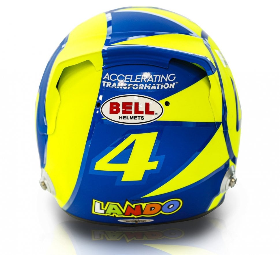 Helm Pembalap F1, Lando Norris. (Twitter/LandoNorris)