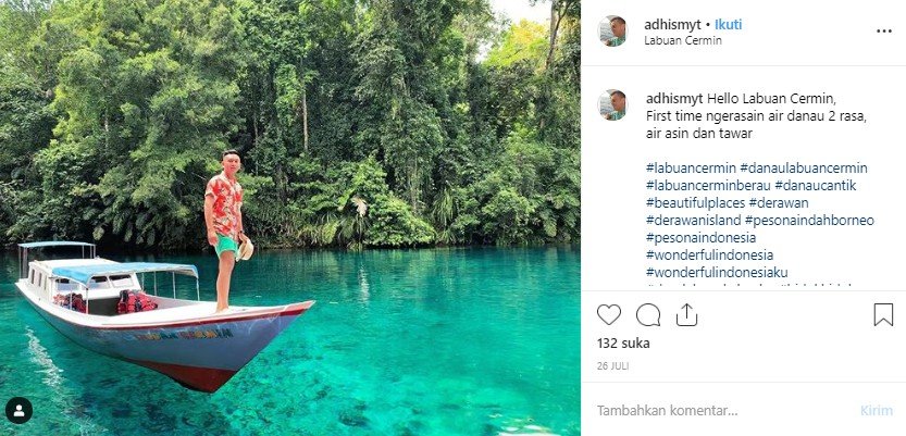 Danau Labuan Cermin. (Instagram/@adhismyt)