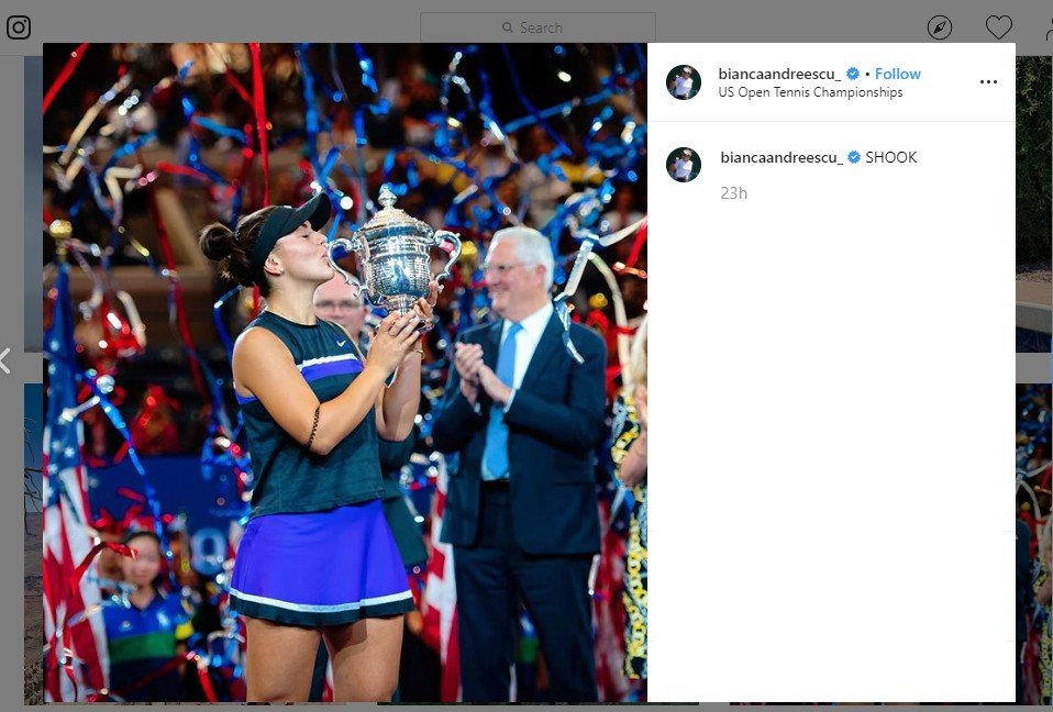 Bianca Andreescu, Petenis Seksi Penakluk Serena Williams. (instagram.com/biancaandreescu_)