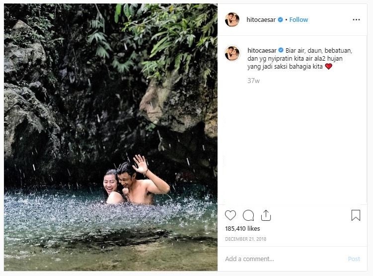 Momen Liburan Caesar Hito dan Felicya Angelista (instagram.com/hitocaesar)